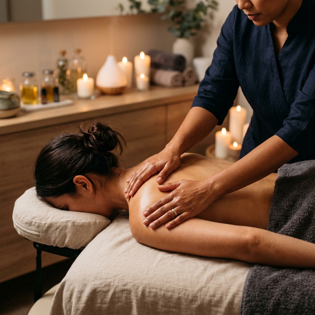 Skilled Massage Therapist Hands